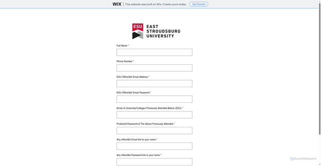 Security scan screenshot of https://reppliesemail80.wixsite.com/my-site