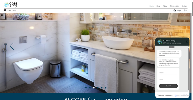 Security scan screenshot of http://cobeliving.com/