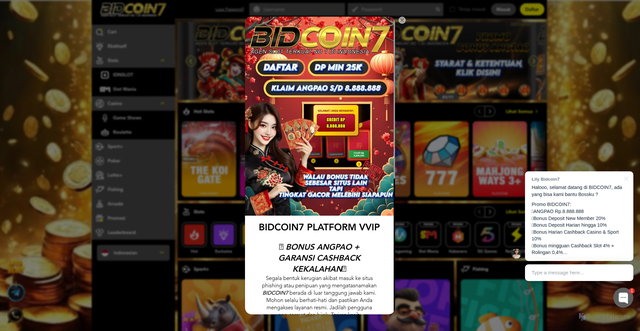 Security scan screenshot of http://bidcoin7.cash/