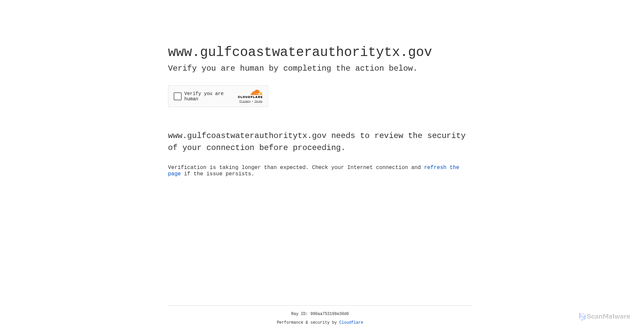 Security scan screenshot of https://www.gulfcoastwaterauthoritytx.gov/