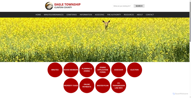 Security scan screenshot of https://eagletownshipmi.gov/