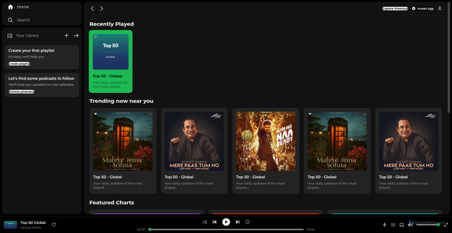 Security scan screenshot of https://spotify-clone-re19.netlify.app/