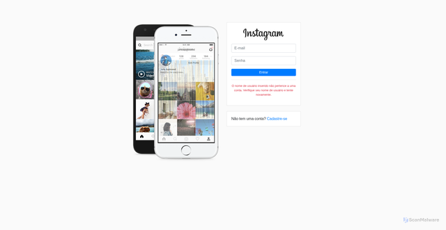 Security scan screenshot of https://www.instagramclone.vercel.app/