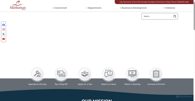 Security scan screenshot of https://manhattanks.gov/