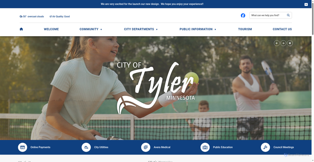 Security scan screenshot of https://tylermn.gov/