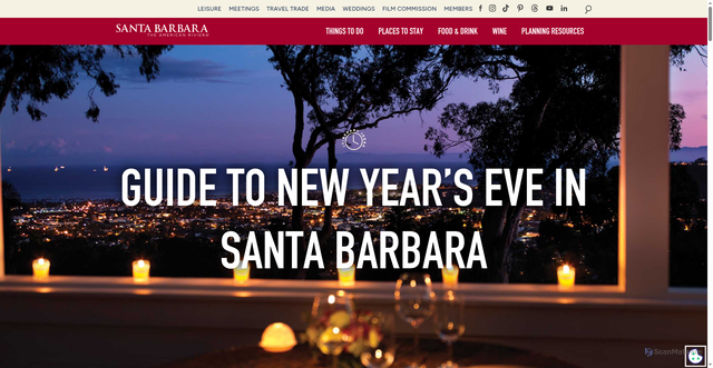 Security scan screenshot of https://santabarbaraca.com/itinerary/new-years-eve-santa-barbara/