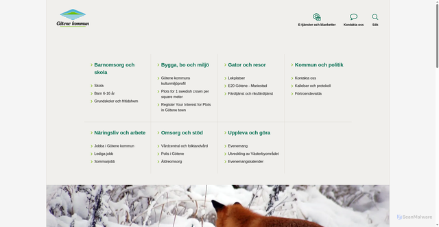 Security scan screenshot of https://www.gotene.se/