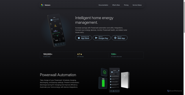 Security scan screenshot of https://api.netzero.energy