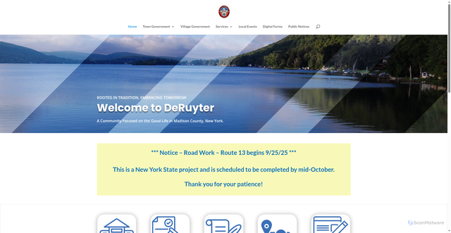 Security scan screenshot of https://deruyter.gov/
