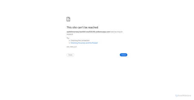 Security scan screenshot of https://swedbanklv-update.firebaseapp.com/