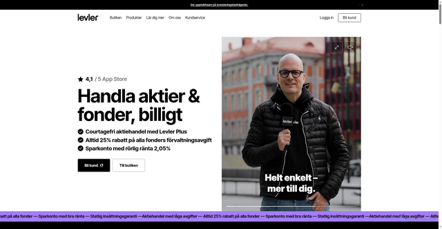 Security scan screenshot of https://levler.se