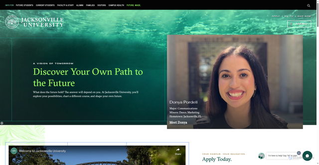 Security scan screenshot of https://www.ju.edu/