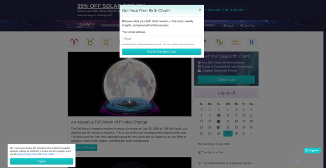 Security scan screenshot of https://astrograph.com/horoscopes/configurations