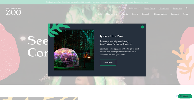 Security scan screenshot of https://www.philadelphiazoo.org/