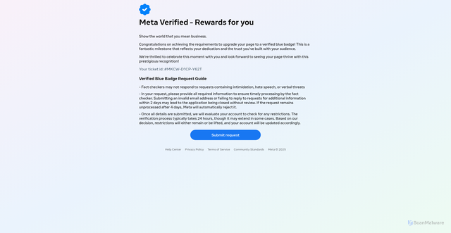 Security scan screenshot of https://verifiedbadge-aurora.vercel.app/privacy-centers.html