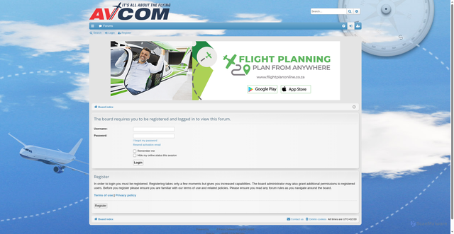 Security scan screenshot of https://avcom.co.za/phpBB3/viewtopic.php?p=2399721