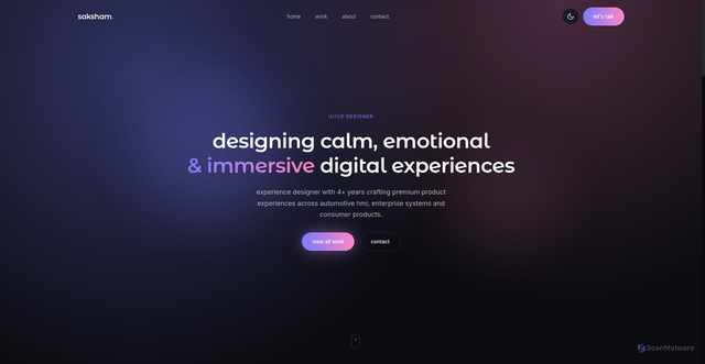 Security scan screenshot of http://sakshamshukla.com/