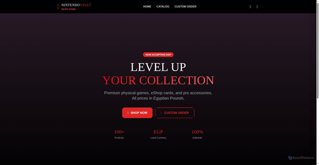 Security scan screenshot of https://nintendoshop-dxh73mw7jd.edgeone.app/