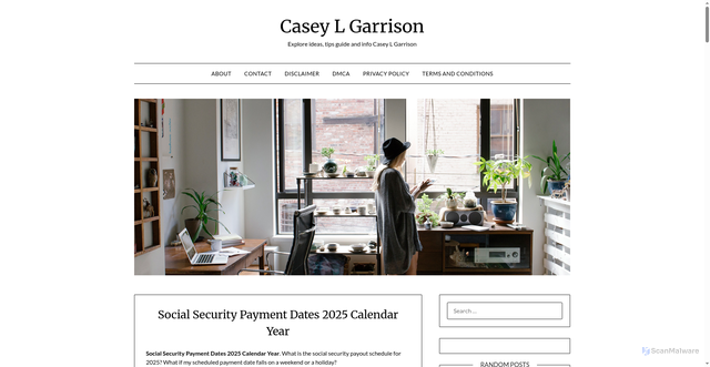 Security scan screenshot of https://caseylgarrisonb.pages.dev/nldov-social-security-payment-dates-2025-calendar-year-yzqoc/