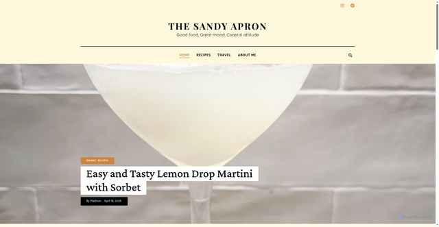 Security scan screenshot of https://sandyapron.com