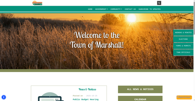 Security scan screenshot of https://marshallruskwi.gov/
