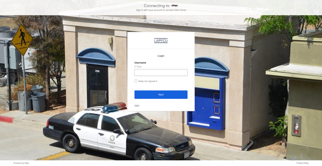 Security scan screenshot of https://lapfcu.cloud.com