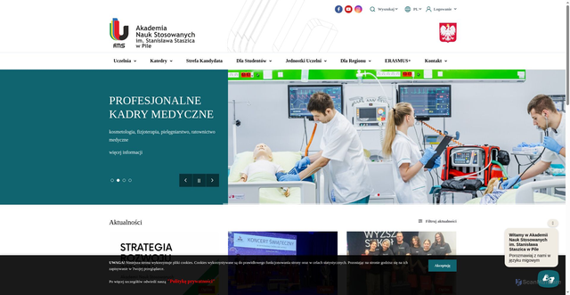 Security scan screenshot of https://ans.pila.pl