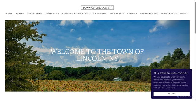 Security scan screenshot of https://lincolnny.gov/