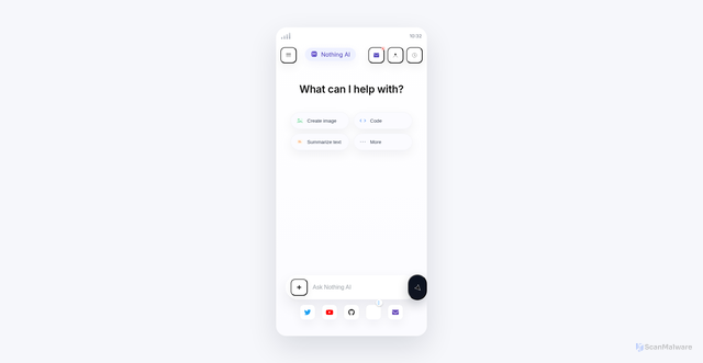 Security scan screenshot of https://nothingai-gs61rbxj8l.edgeone.app/