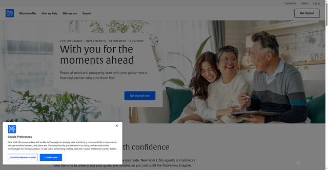 Security scan screenshot of https://newyorklife.com