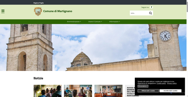 Security scan screenshot of https://www.comune.martignano.le.it