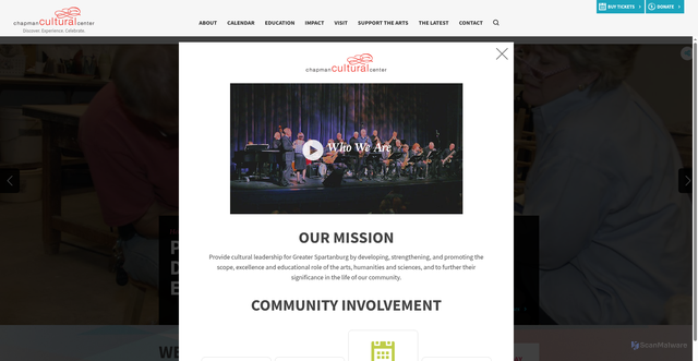 Security scan screenshot of https://chapmanculturalcenter.org/