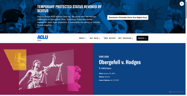 Security scan screenshot of https://live-awp-ohio.pantheonsite.io/cases/obergefell-v-hodges/