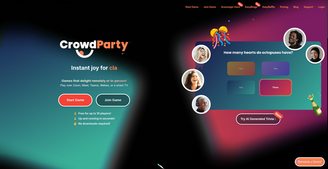 Security scan screenshot of https://crowdparty.app