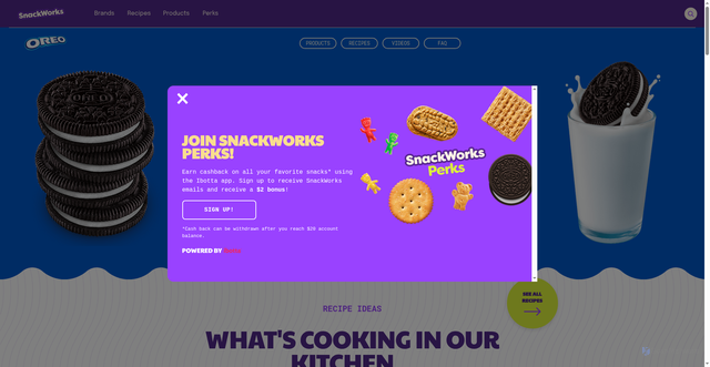 Security scan screenshot of https://www.snackworks.com/brands/oreo/