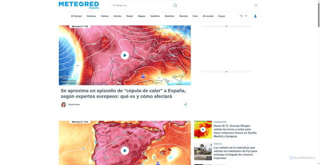 Security scan screenshot of https://www.tiempo.com/