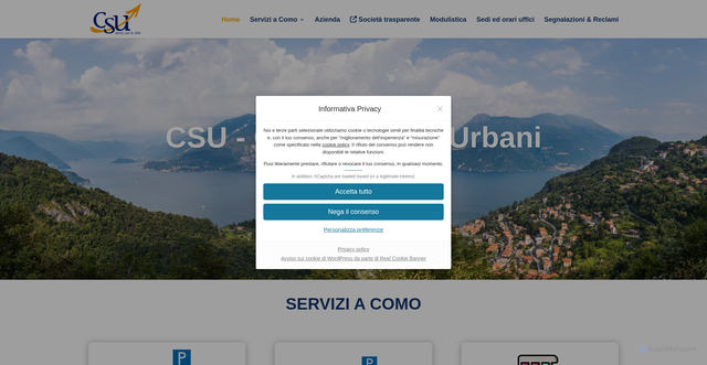 Security scan screenshot of https://www.csusrl.it