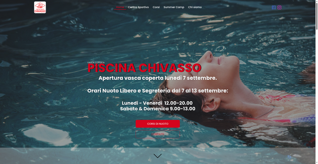 Security scan screenshot of https://piscinachivasso.it
