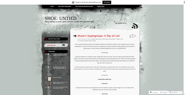Security scan screenshot of https://shoeuntied.wordpress.com/2025/02/18/musics-supergroups-my-top-10/