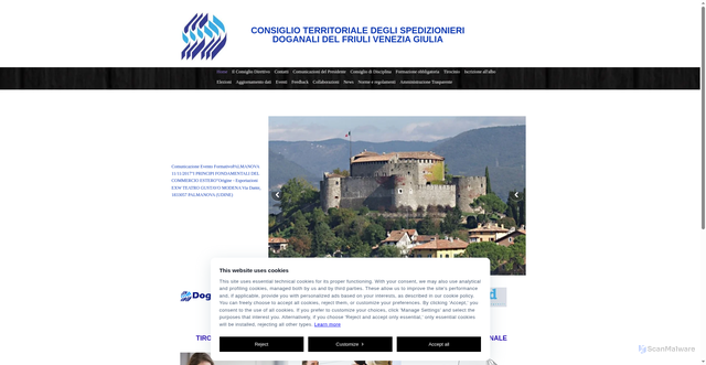 Security scan screenshot of https://www.ctsd-fvg.it/