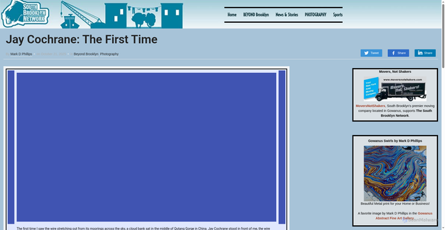 Security scan screenshot of https://southbrooklyn.com/2025/10/21/jay-cochrane-the-first-time/