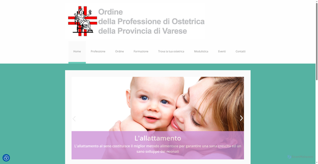 Security scan screenshot of https://www.ordineprofessioneostetricavarese.it/