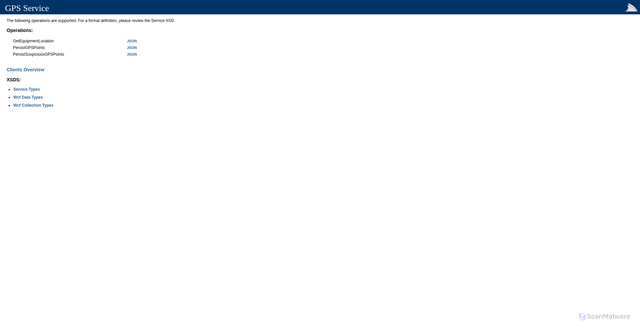 Security scan screenshot of https://gpsx.mdtservices.rlcarriers.com