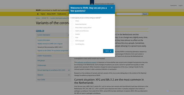 Security scan screenshot of https://www.rivm.nl/en/coronavirus-covid-19/current/variants