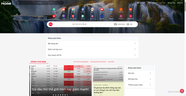 Security scan screenshot of https://home.vn