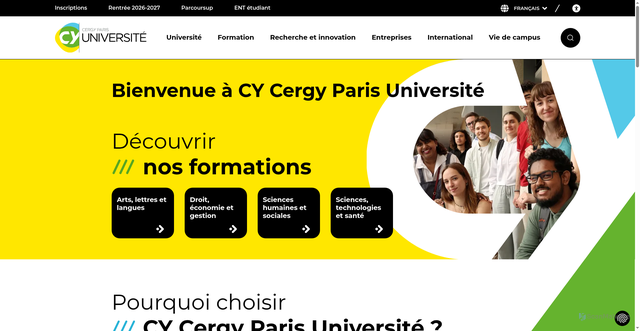 Security scan screenshot of https://cyu.fr