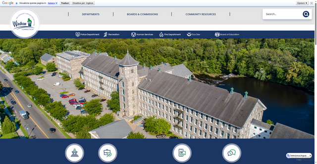 Security scan screenshot of https://windhamct.gov/