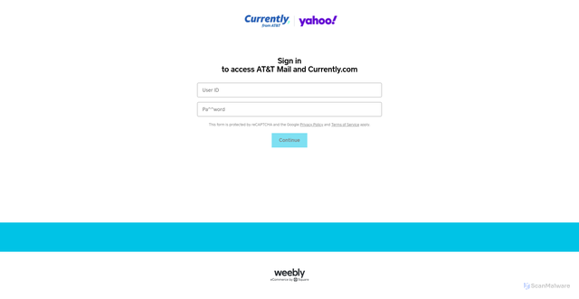Security scan screenshot of https://yahoousername2.weeblysite.com/