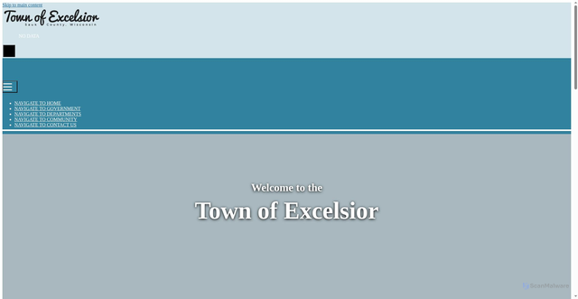 Security scan screenshot of https://townofexcelsiorwi.gov/