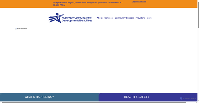 Security scan screenshot of https://www.muskingumdd.org/